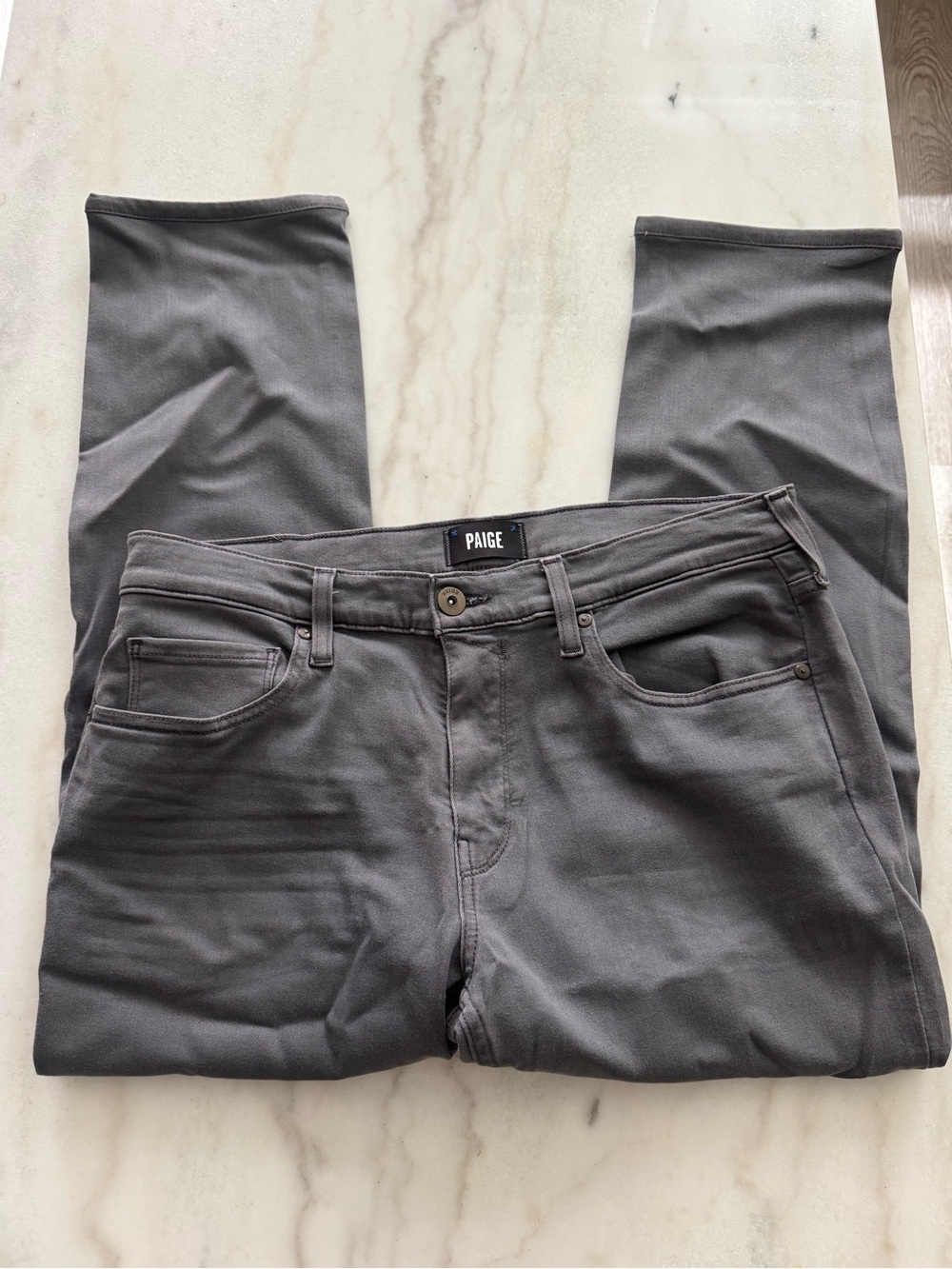 PAIGE Men’s Charcoal Skinny Jeans